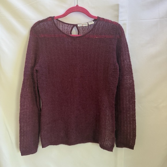 Ralph Lauren Sweaters - Womens Ralph Lauren Polo Jeans Co. Sweater Burgundy Size M Mohair Blend Preppy